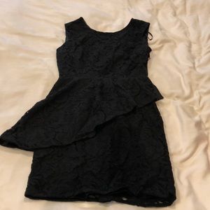 Black lace dress